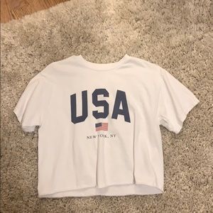 Basic white USA shirt